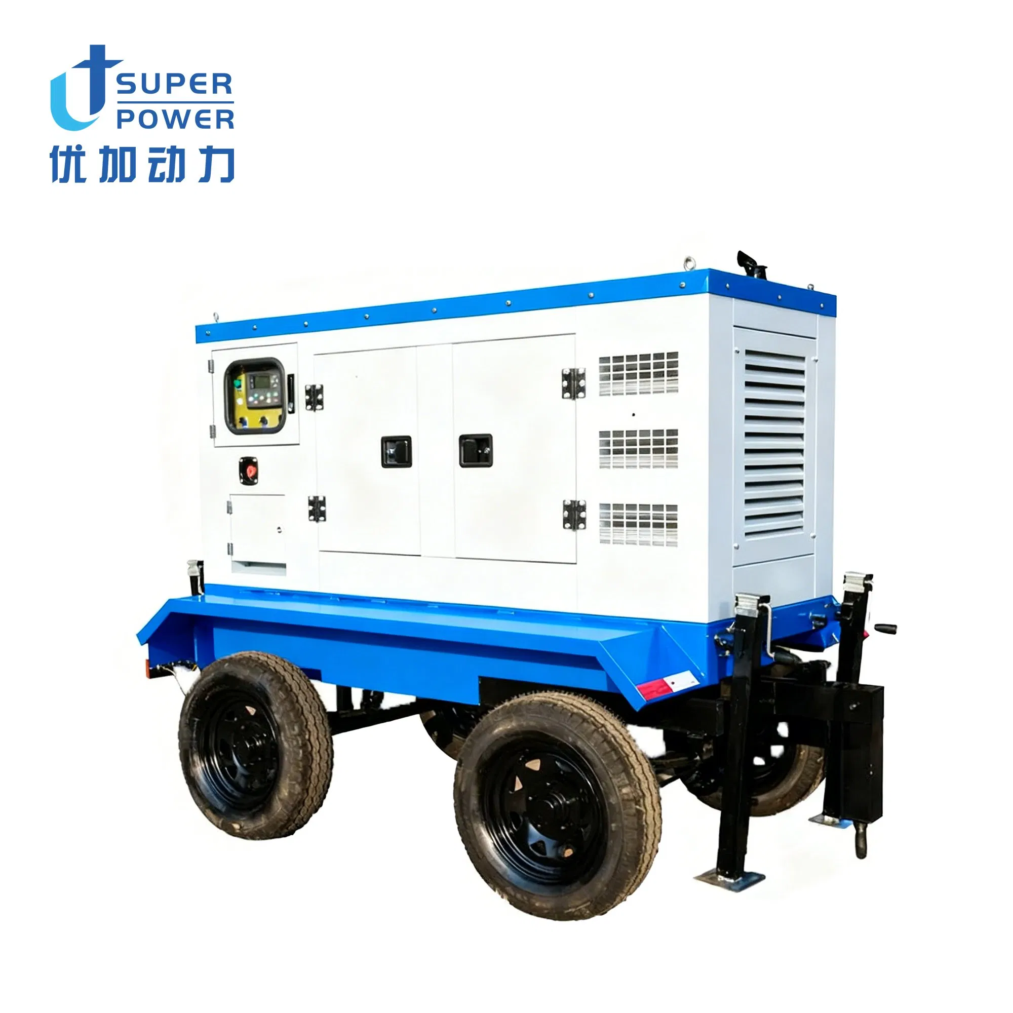 Generador de motor diésel móvil remolcable certificado por ISO CE 100-1000kVA