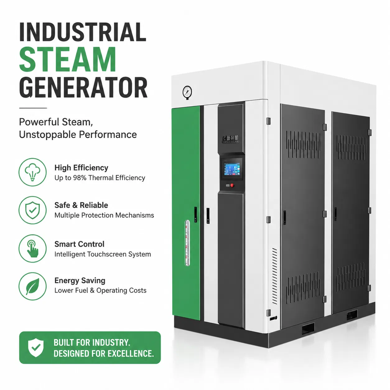 Caldera de vapor industrial modular en paralelo de múltiples unidades para gran fábrica