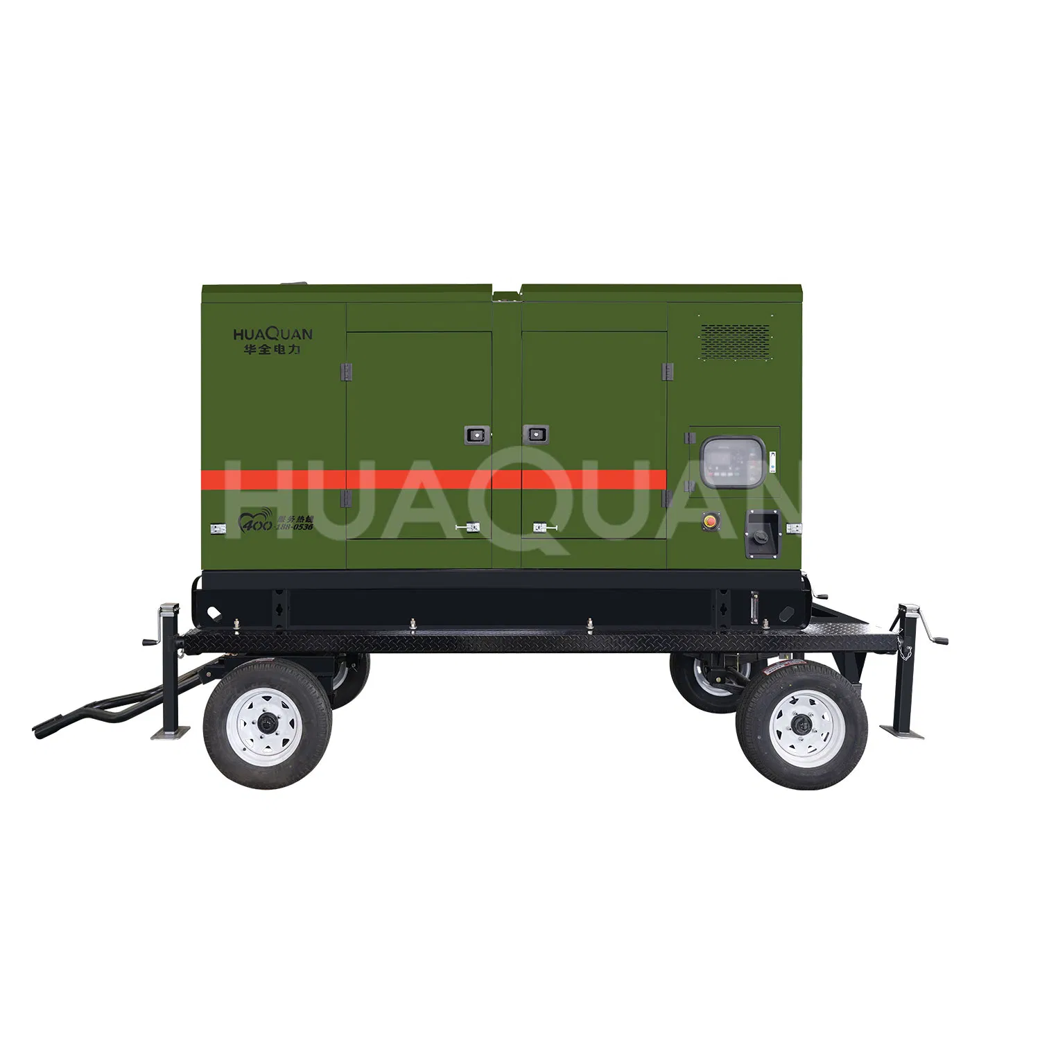 Generador Diesel Móvil 160kVA 125kw Grupo Electrógeno Silencioso Remolcable