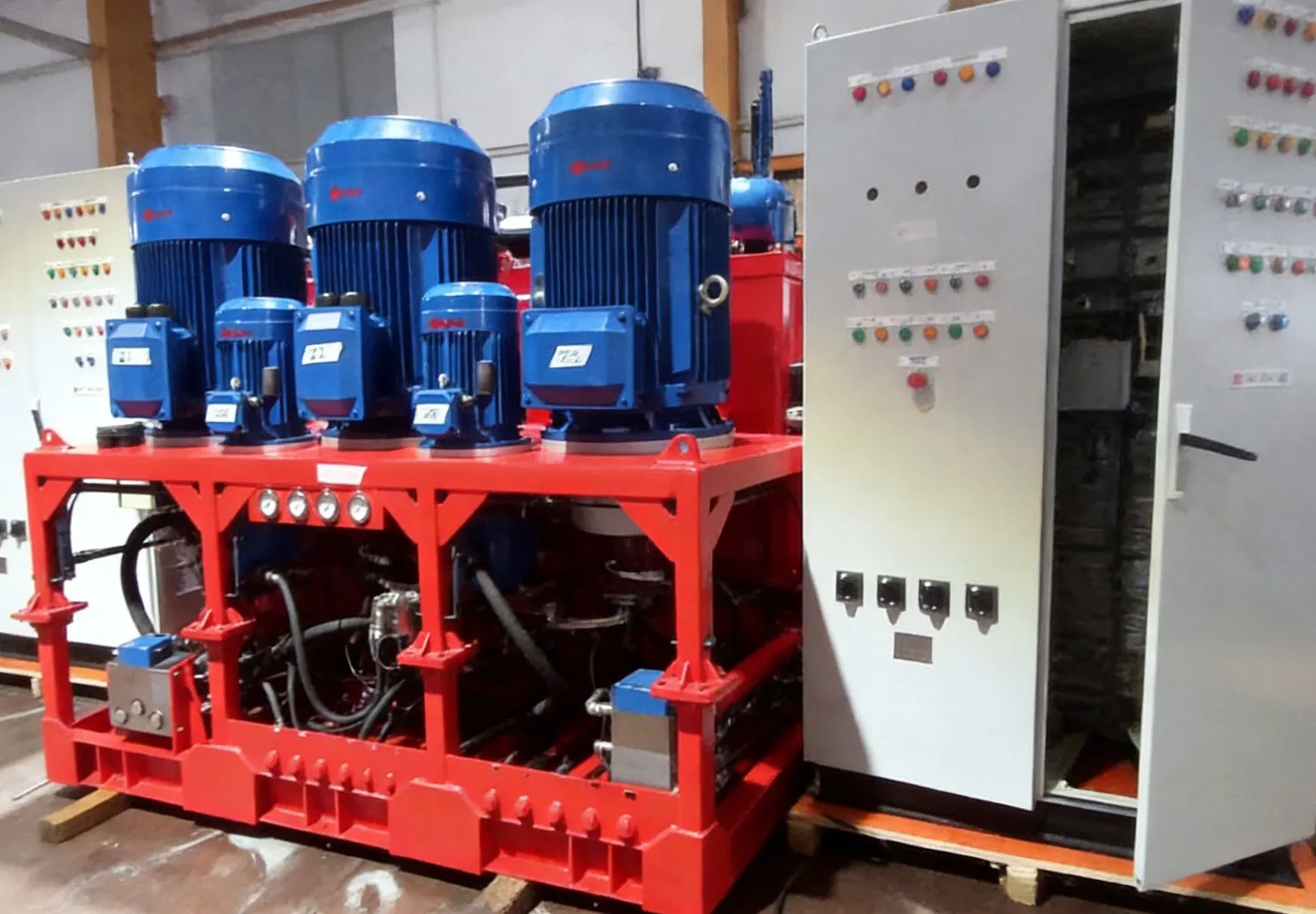 Unidad de Potencia Hidráulica Avanzada con 3 X90 Kw de Capacidad del Paquete de Potencia