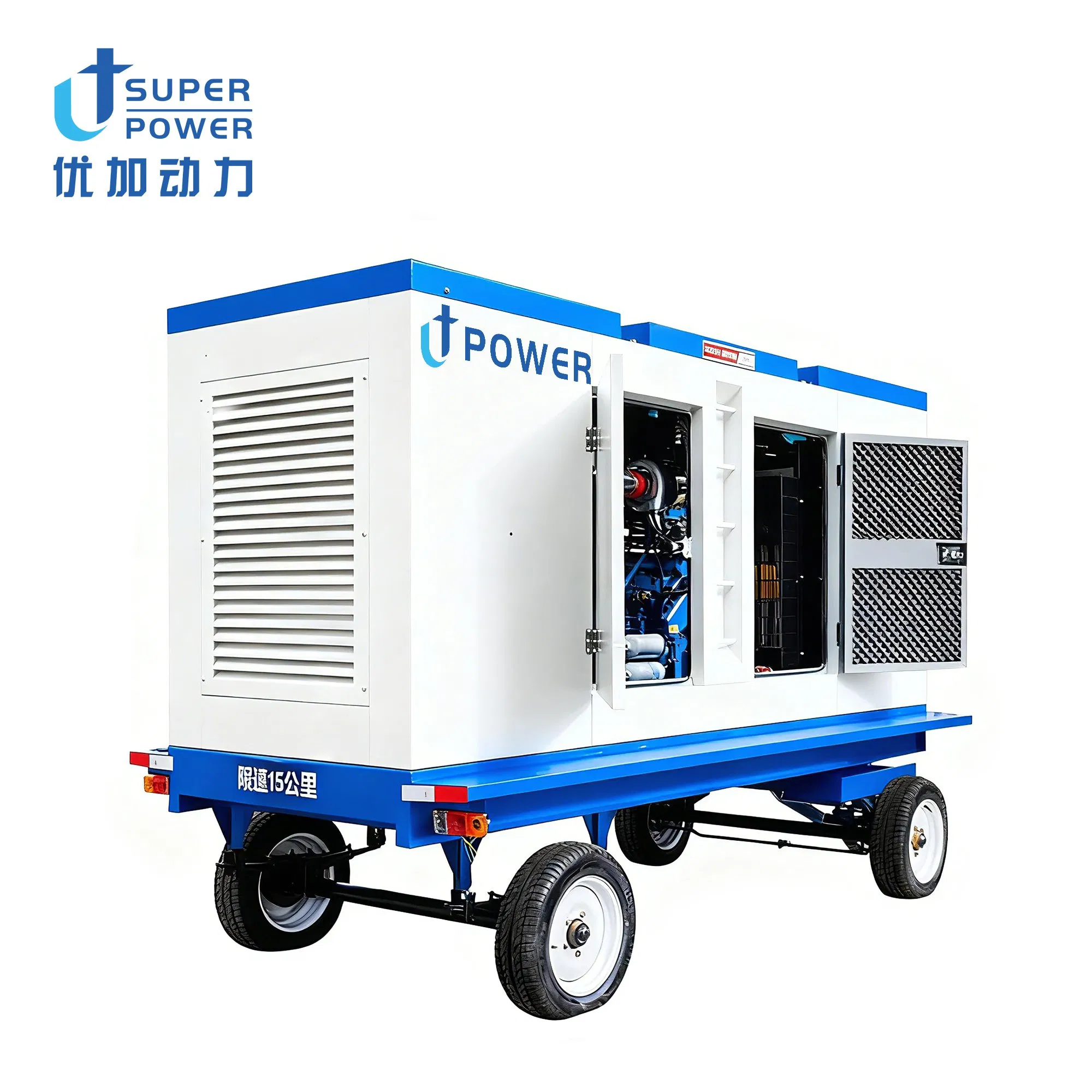 Generador de motor diésel móvil remolcable certificado por ISO CE 100-1000kVA