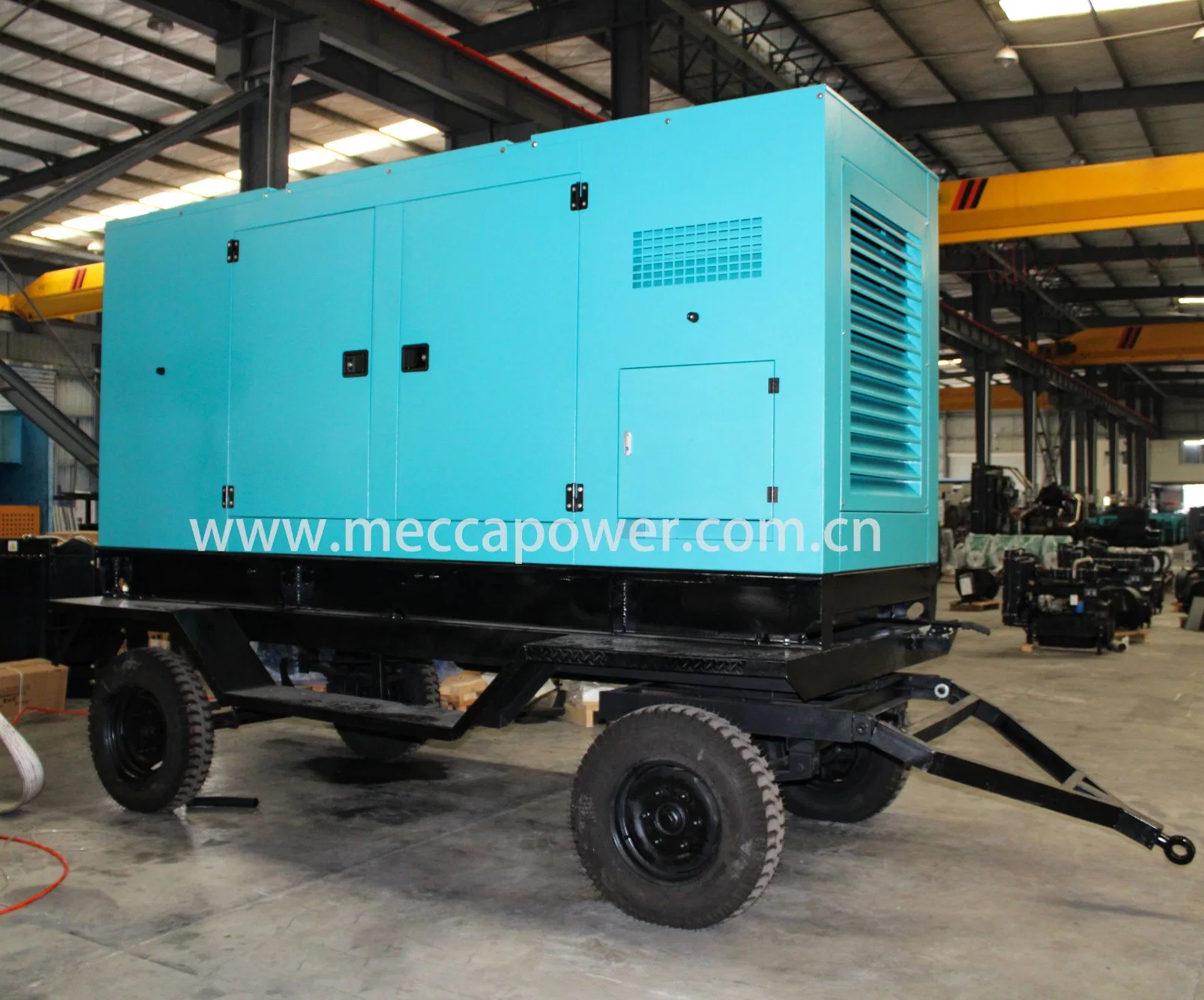 500kw Trailer Mounted Towable Mobile Trolley Cummins/Perkins Diesel Generator Set