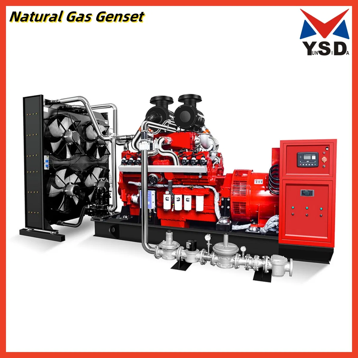 700kw Generador de gas biogás Generador de gas natural Planta de energía de pistón de gas CNG/LPG/ Combustible dual / Hidrógeno Gas de madera / Biomasa / Motor Commins / LNG / Grupo electrógeno