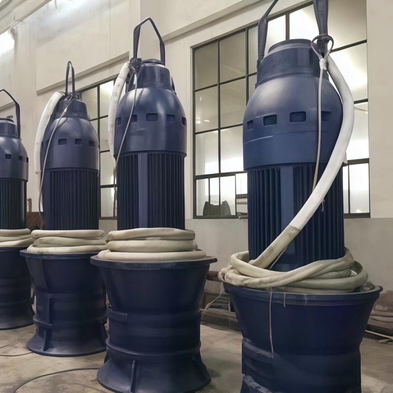 Bomba sumergible de flujo axial de alta presión, bomba de agua para riego agrícola y drenaje, bomba sumergible de aguas residuales con alta elevación