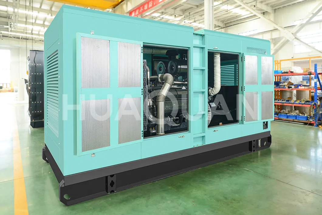 Generador Diesel de Contenedor de Remolque Abierto Silencioso de Potencia Prime del Motor Wc Series 200kw 250kVA