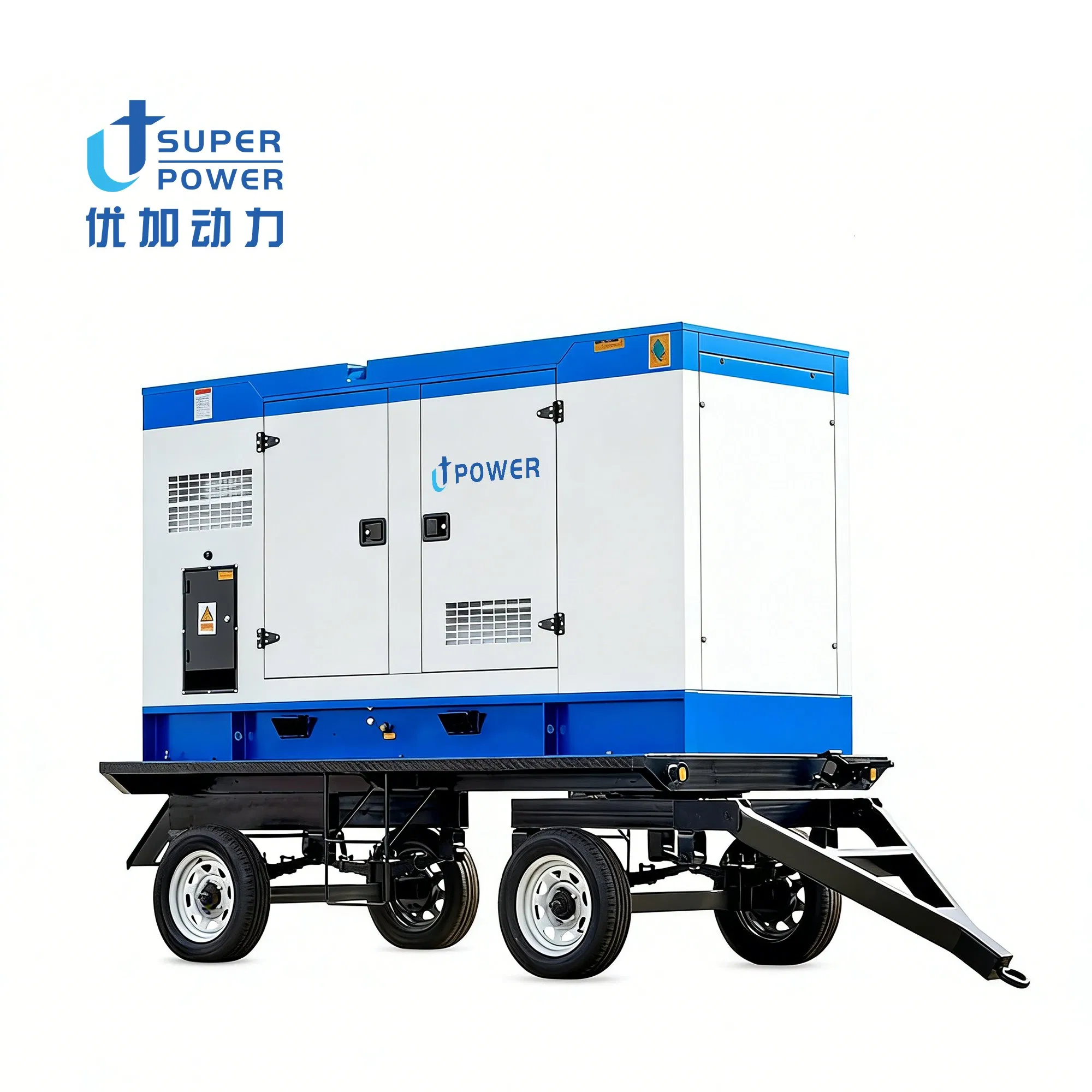 100kVA 150kVA Generador diésel remolcable aprobado por la ISO para proyectos internacionales