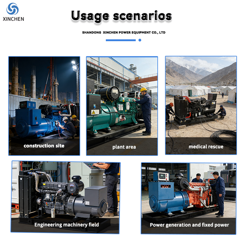 Weichai Xc-100GF 100kw Prime Power 125kVA Open Frame Diesel Generator Set 50Hz/60Hz