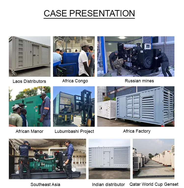 1600kw Generador de Biogás Natural Biomasa/LPG/Propano Silencioso de Alta Potencia Contenedor de Doble Combustible Aguas Residuales Coke Syngas Gas de Madera Fabricante para Escuela, Edificio de Oficinas