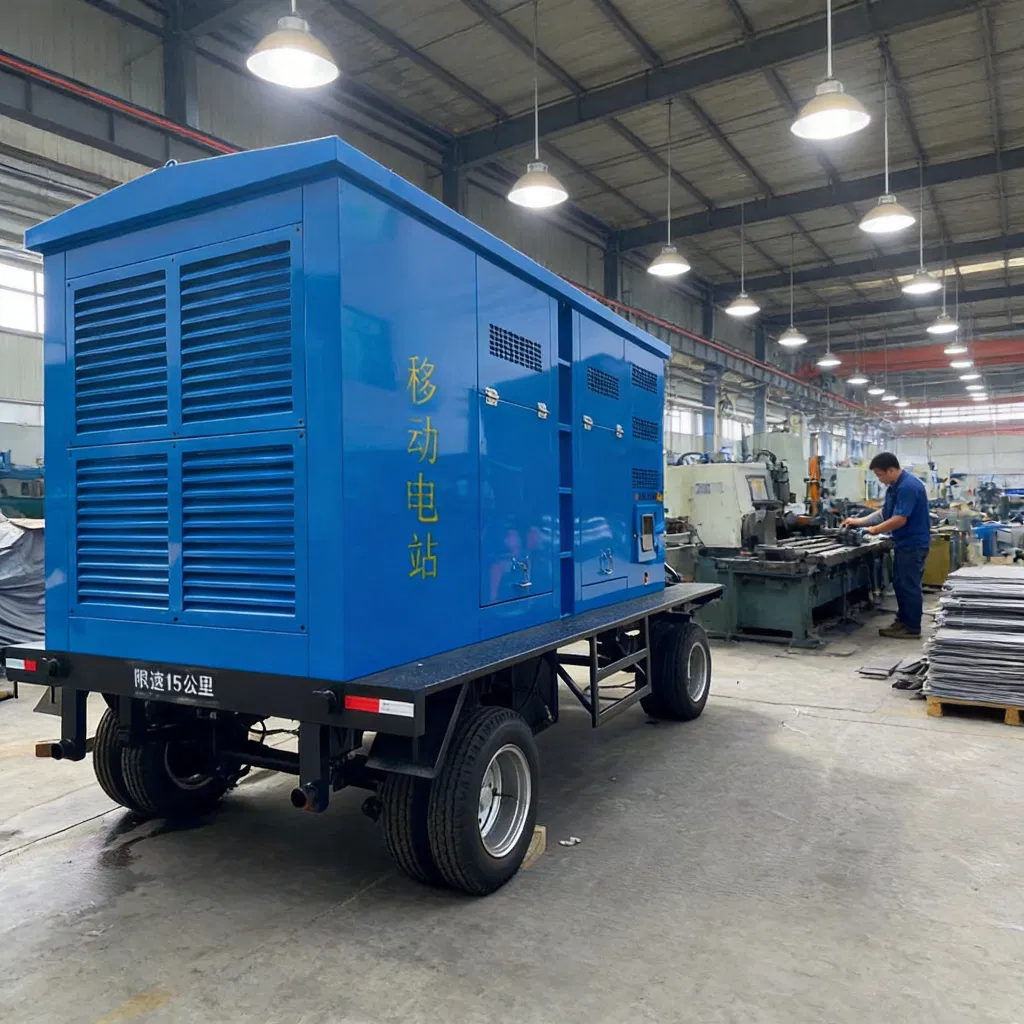 Generador diésel portátil, móvil, remolcable y silencioso Cummins Weichai Yuchai Per-Kins para suministro de energía eléctrica de respaldo en fábricas industriales y conciertos