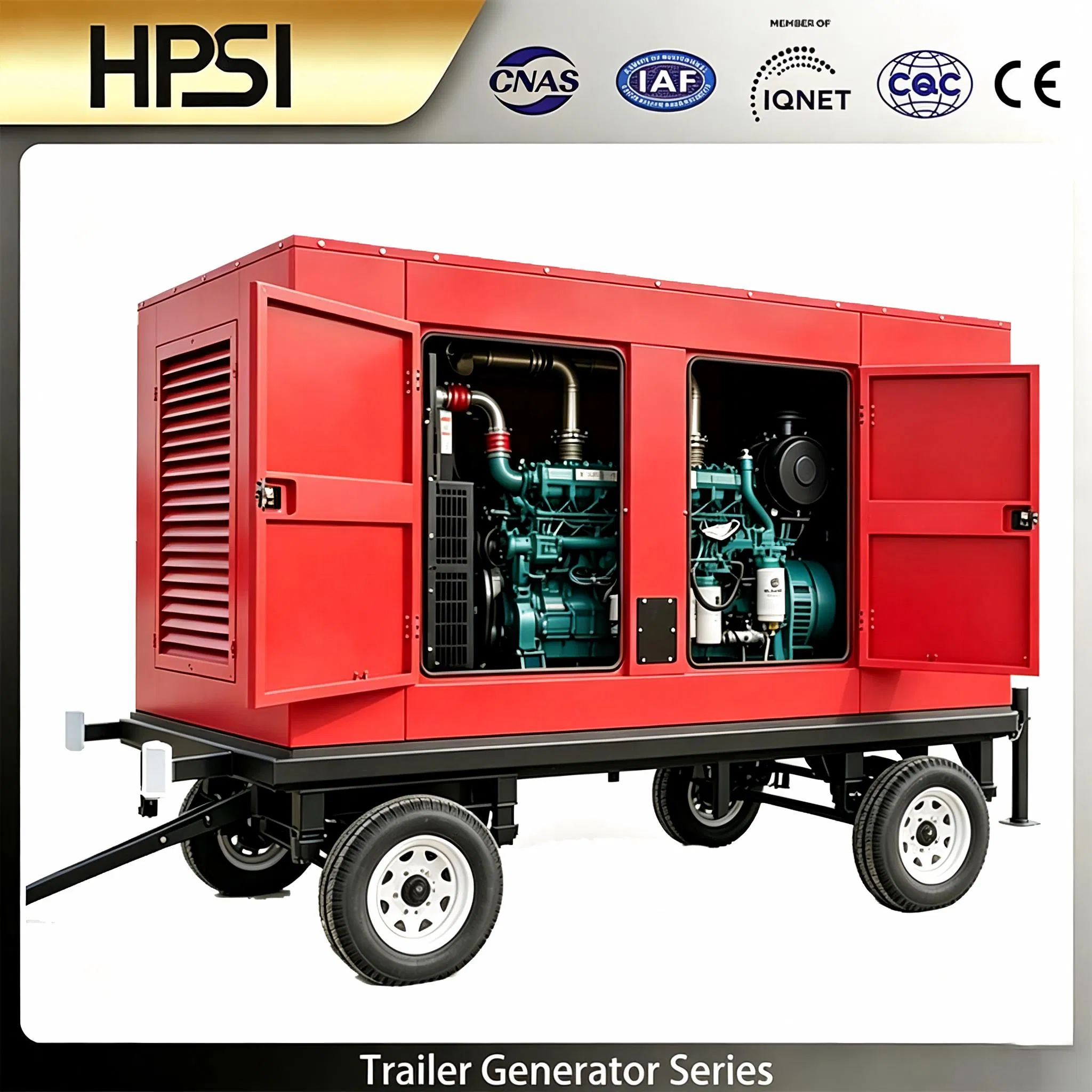375kVA 50Hz Generador Móvil Con Diseño Remolcable para Suministro de Energía al Aire Libre