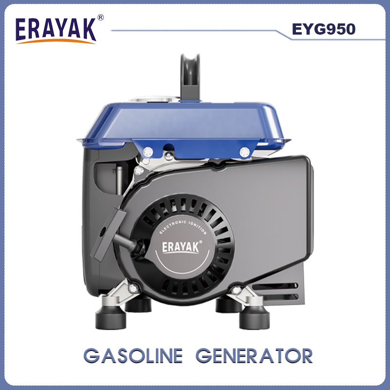 750W 650W Generador de Gasolina Pequeño de Marco Abierto Portátil Eyg950