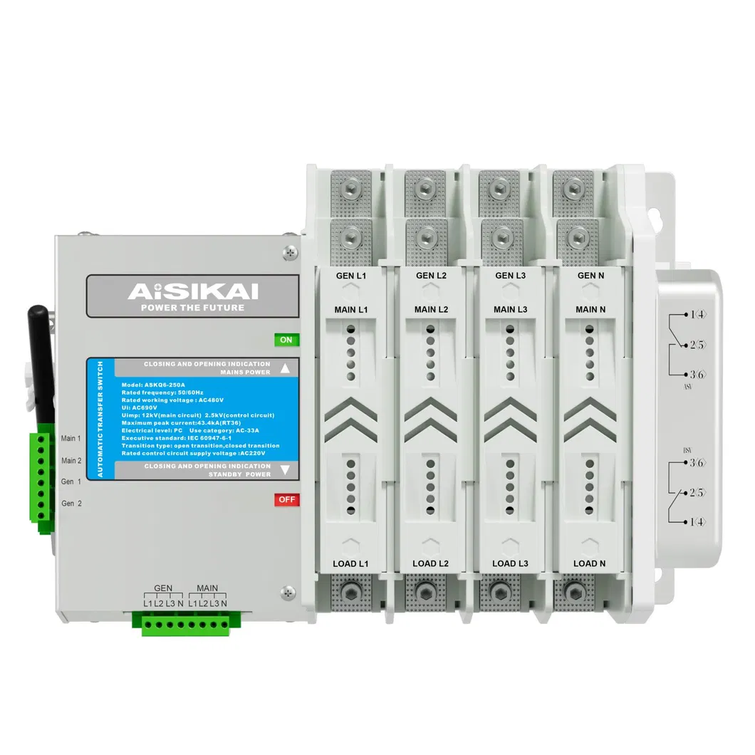 Interruptor de Transferencia Automática Inteligente 400A 4p