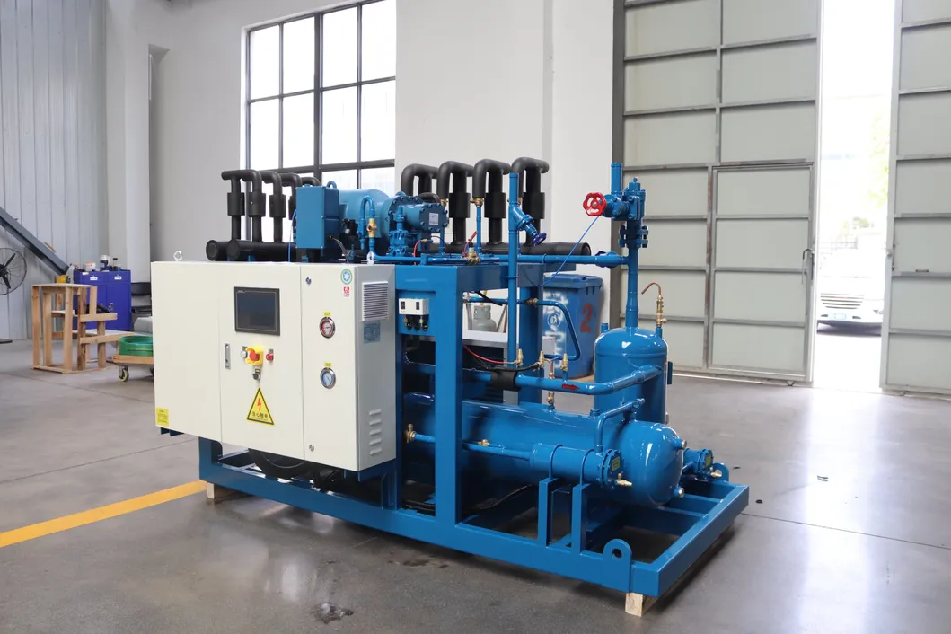 Equipo de refrigeración para la cadena de frío con compresor de tornillo Frascold