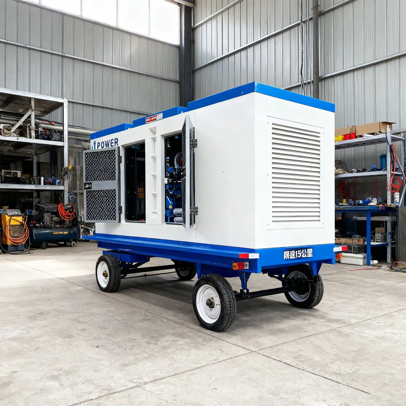 Generador de motor diésel móvil remolcable certificado por ISO CE 100-1000kVA