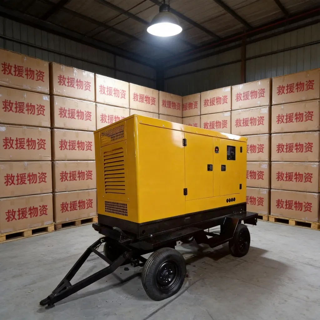 Generador Diesel Silencioso Móvil Contenerizado 20kVA-300kVA Grupo Electrógeno Remolcable de Bajo Ruido Estación de Energía Eléctrica