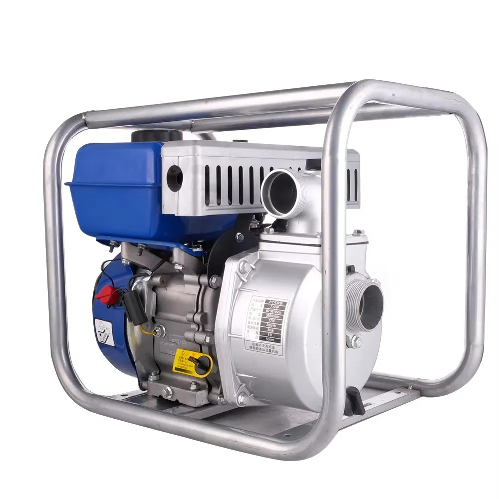Bomba de agua agrícola de gasolina autocebante de alta presión y gran potencia Wp20/Wp30/Wp40
