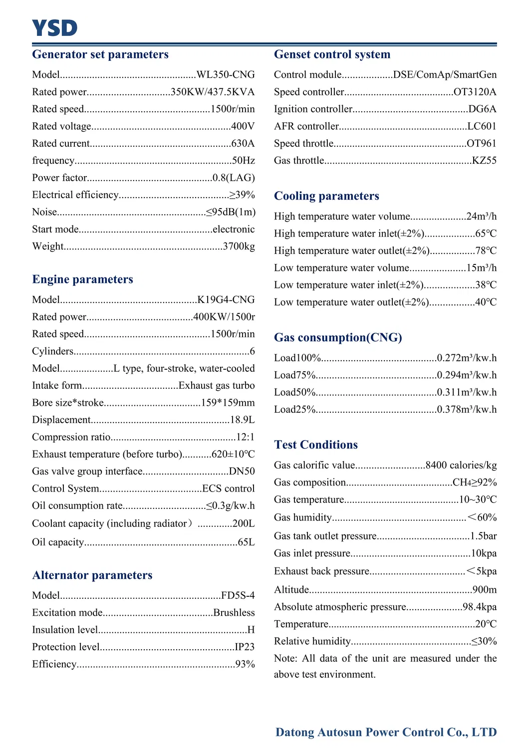 350kw Generador de Gas de Doble Combustible de Alta Eficiencia Biogás Gas Natural/Hidrógeno Nitrógeno Biomasa/LNG/CNG/LPG Tipo Silencioso Generador de Gas de Diesel Gas de Madera Generador de Gas de Aguas Residuales Gas de Coke