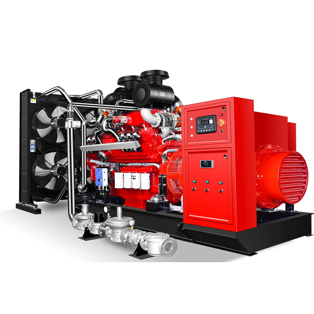 700kw GNL/GNC/GPL/Combustible Dual Madera Biomasa Gas Natural/Biogás Eléctrico//Turbina Hidrógeno/CHP Grupo Generador de Gas Generador de Gas Metano Planta de Energía de Pistón de Gas
