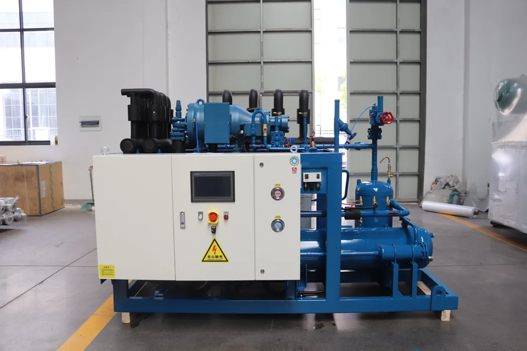 Equipo de refrigeración para la cadena de frío con compresor de tornillo Frascold