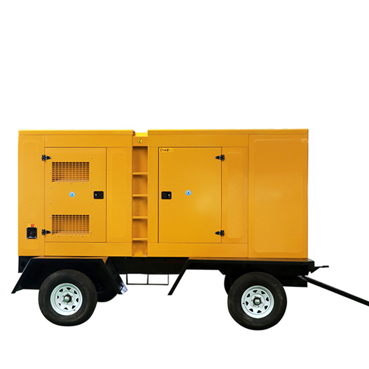520kw El grupo electrógeno diésel silencioso remolcable es móvil, refrigerado por agua y de alta presión con riel común