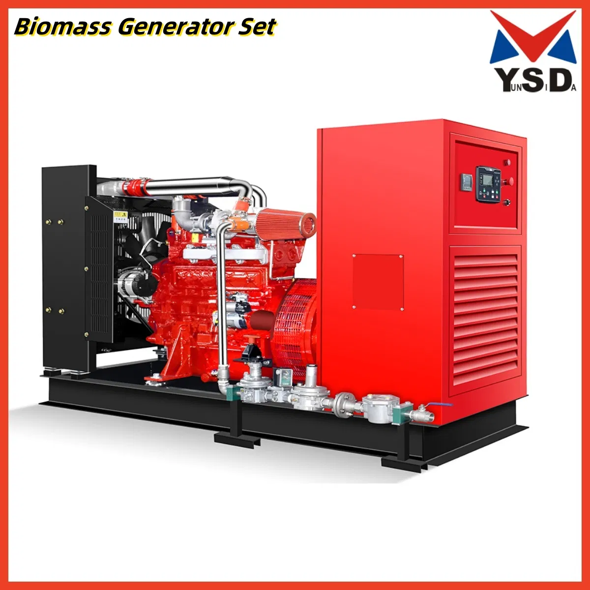 90kw 50Hz 1500rpm Turbina de Gas Dual Diésel Hidrógeno Madera Gas/Nitrógeno Biogás Biomasa Aguas Residuales Coke Generador de Motor Commins Generador de Gas Generador de Gas Natural