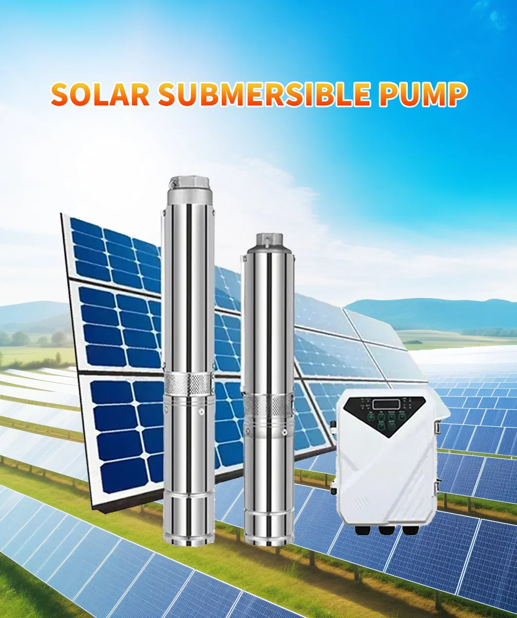 Bomba de Agua Solar de Pozo Profundo 4 Pulgada 4000W 220V