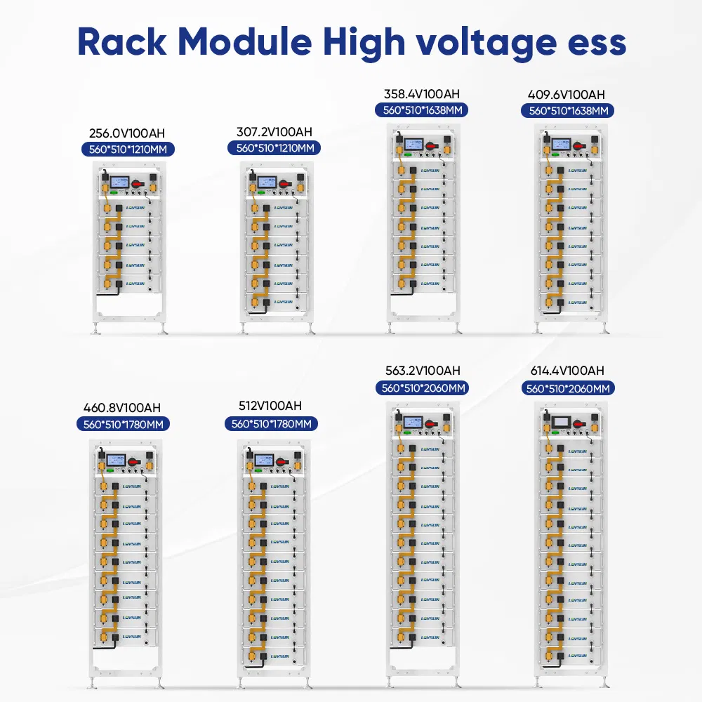 Alta Tensión 512V 409V 100ah 280ah Sistema Solar Industrial de Respaldo de Energía
