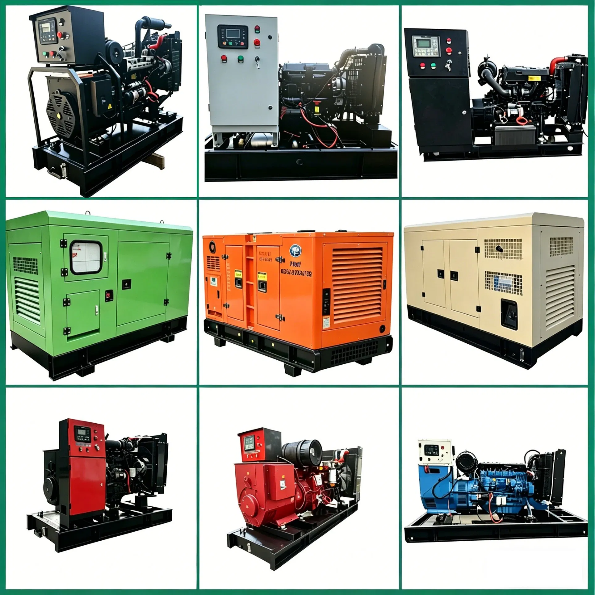 Generador Diesel de Tipo Abierto Hengli 200kVA Certificado ISO CE Generador Industrial de Potencia de Respaldo