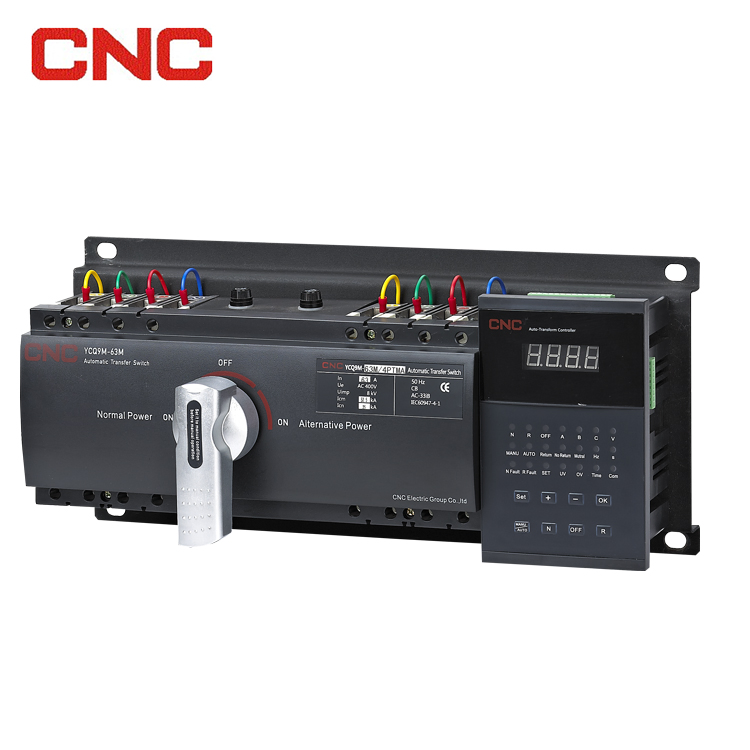 Generador de ATS inteligente CNC, interruptor de transferencia automática, eléctrico manual