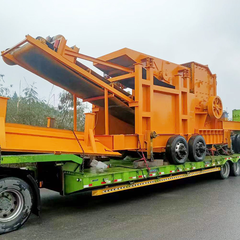 Equipo de trituración móvil duradero para una larga operación