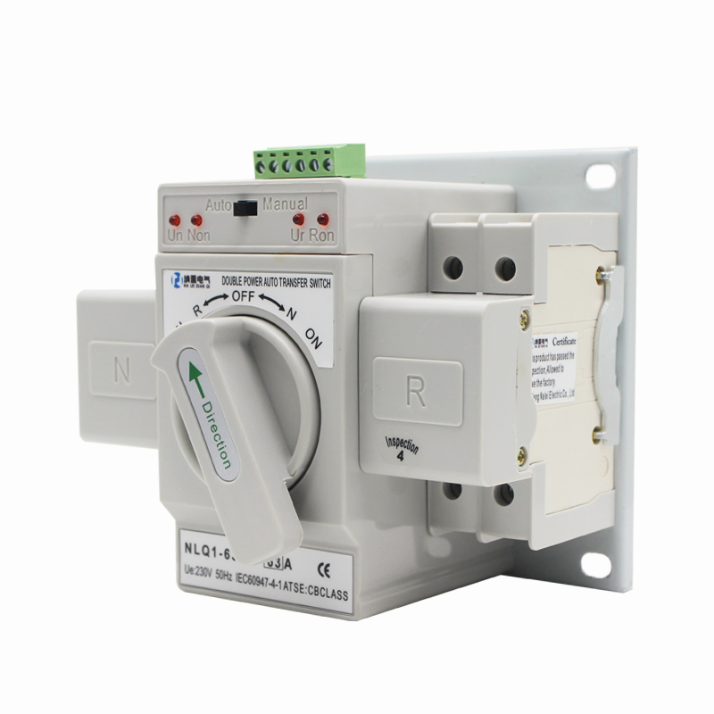 Controlador de Interruptor de Transferencia Automática de Generador de Cambio de Energía Dual de Fase Simple Inteligente 2p