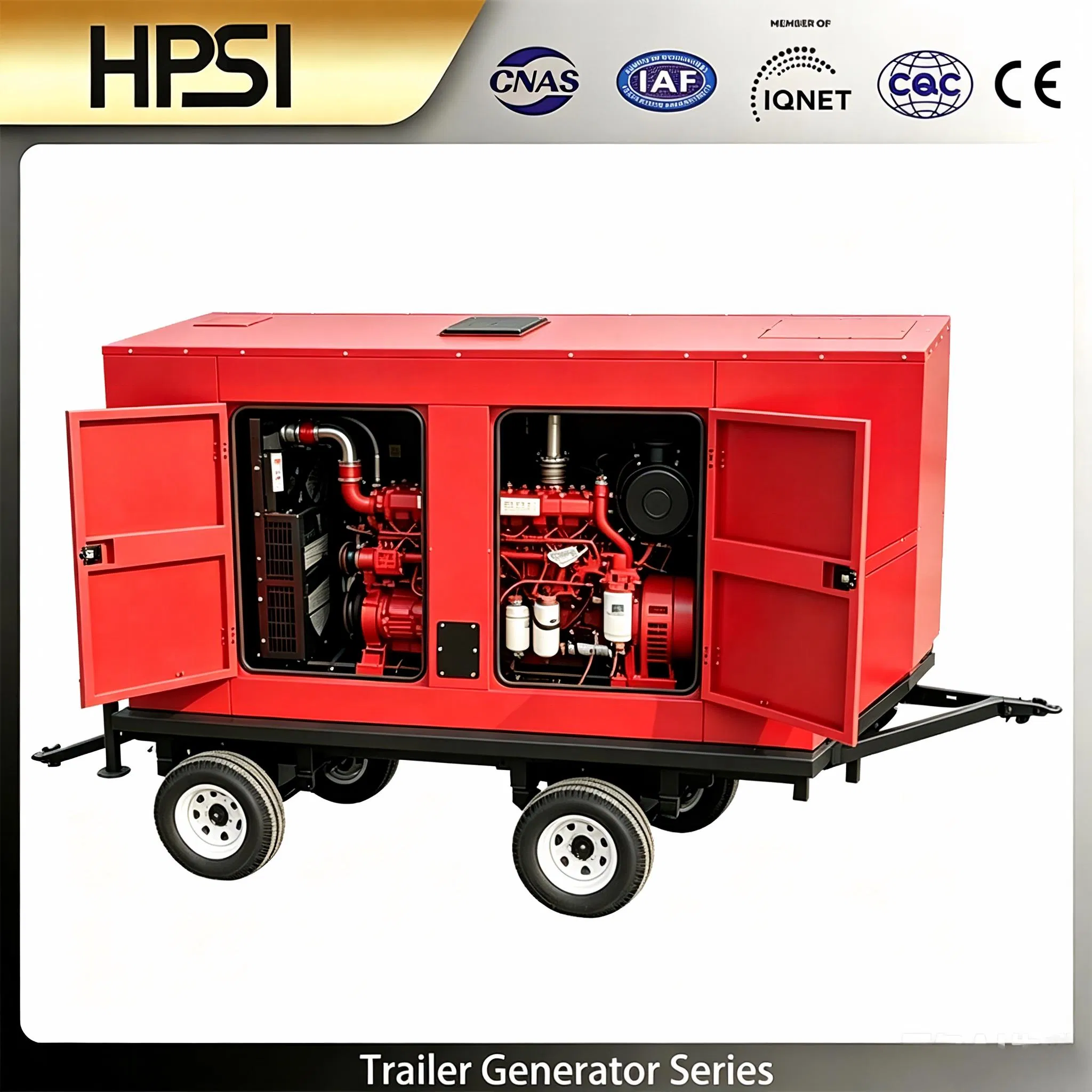 375kVA 50Hz Generador Móvil Con Diseño Remolcable para Suministro de Energía al Aire Libre