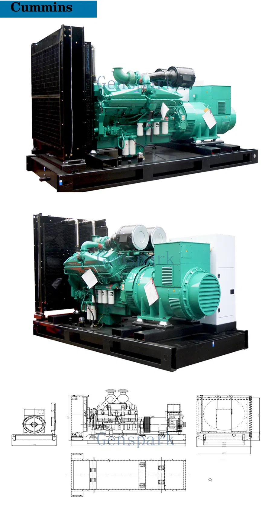 Generador Diesel Vista Lateral