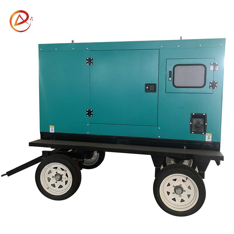 Weifang 10kVA-500kVA Generador portátil remolcable Generac con ruedas / Generador con ruedas diésel