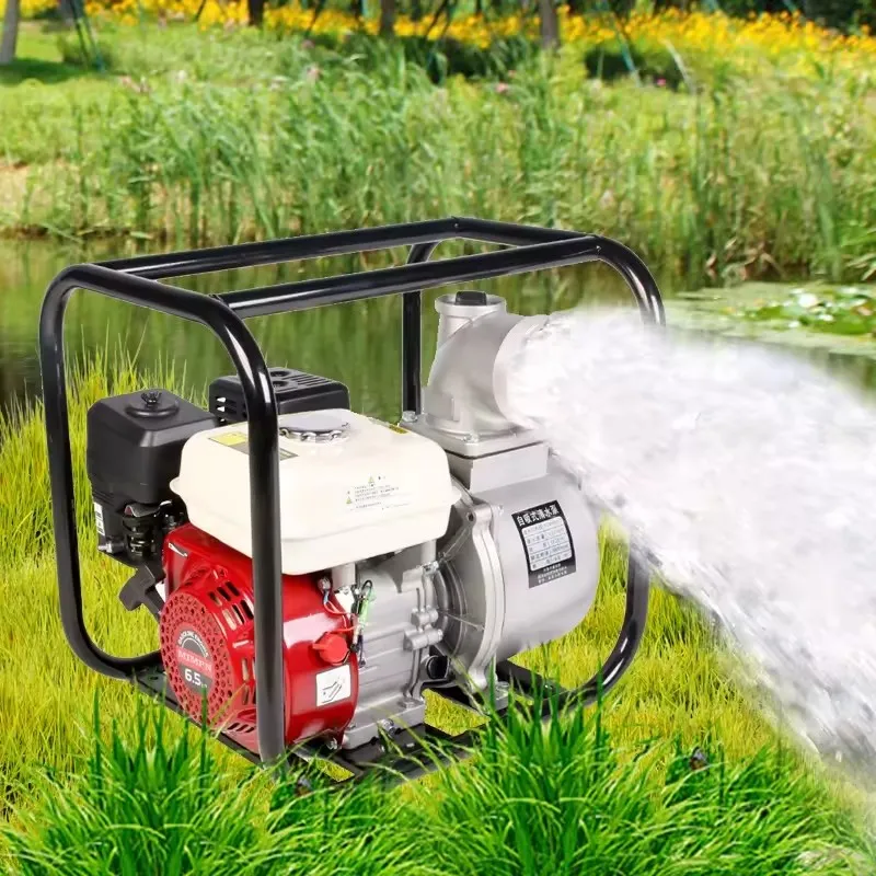 Bomba de agua agrícola de gasolina autocebante de alta presión y gran potencia Wp20/Wp30/Wp40