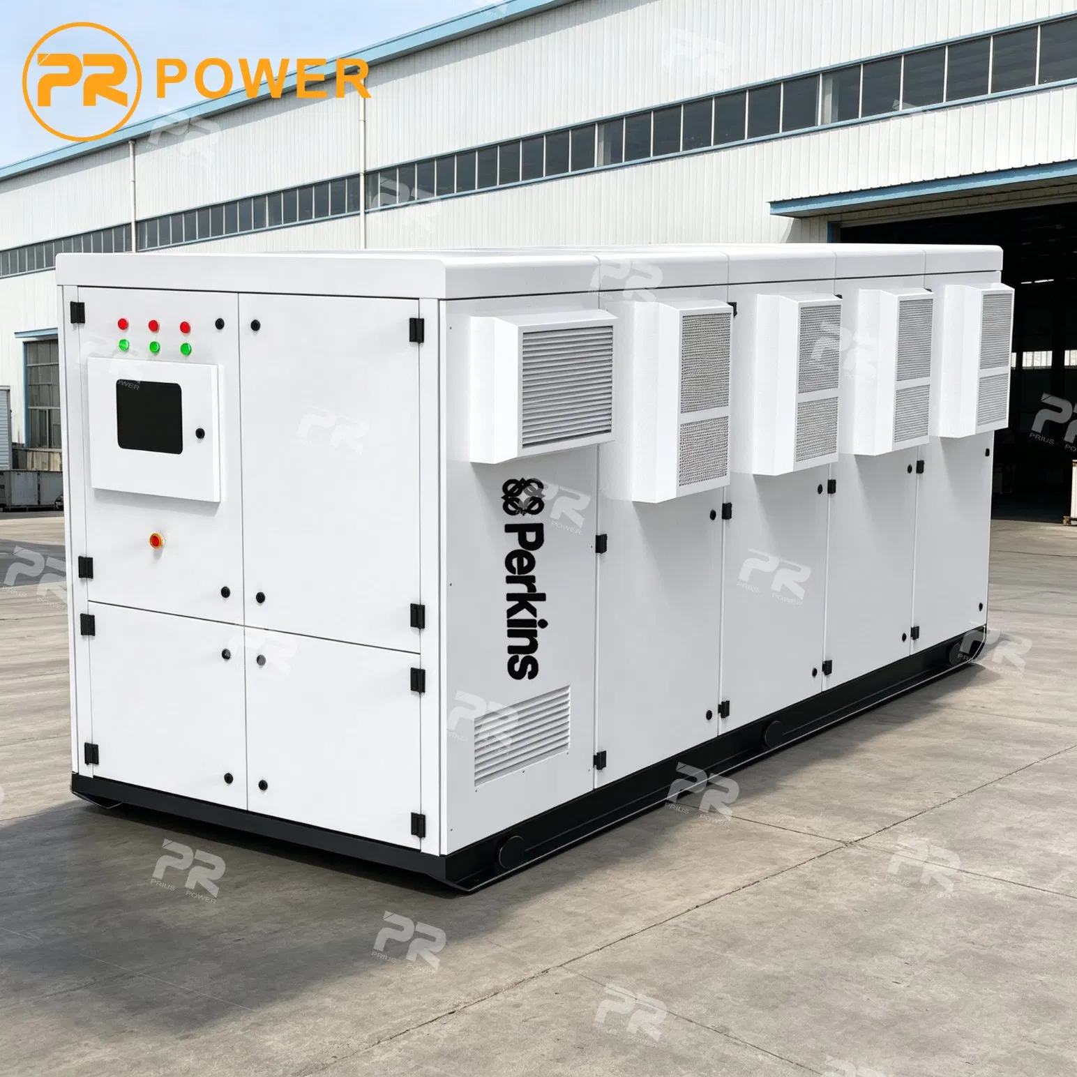 1650kVA Unidad Generadora Super Silenciosa 50Hz Contenerizada con 4012-46tag3a Motor 220/380V Sistema de Refrigeración de Agua Ajustable