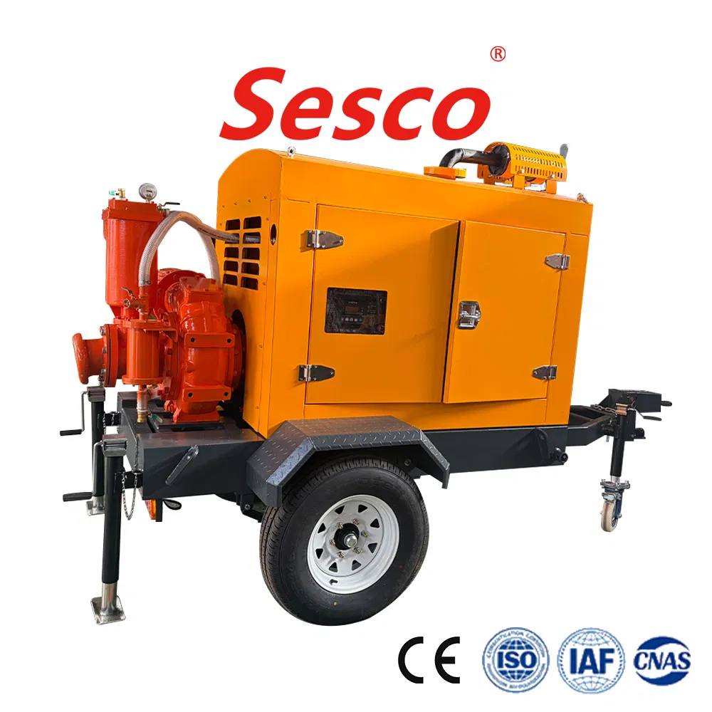 6-Inch Bomba de agua de motor diésel autocebante duradera para riego agrícola