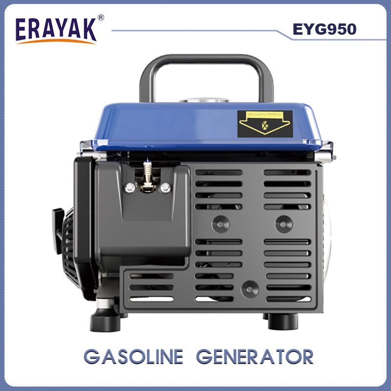 750W 650W Generador de Gasolina Pequeño de Marco Abierto Portátil Eyg950