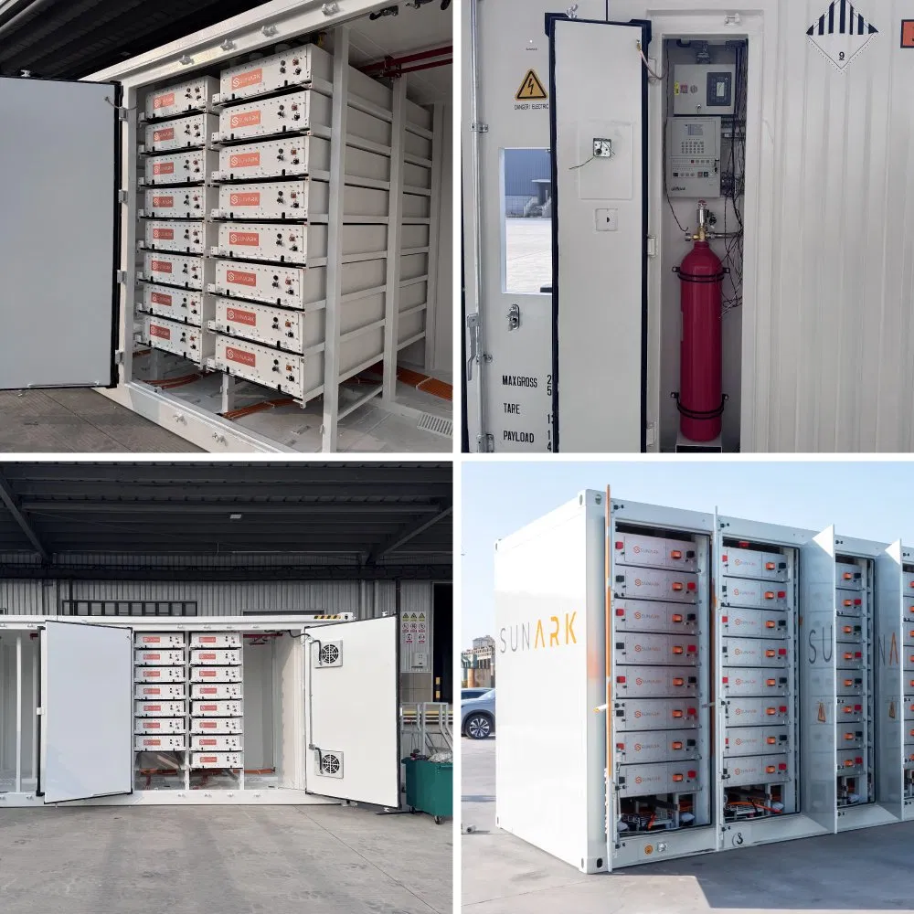 Contenedor Sunark de Grado Comercial Bess 500kw 1mwh con Módulos Todo en Uno LiFePO4 para Sistema de Respaldo de Energía en Fábricas Industriales