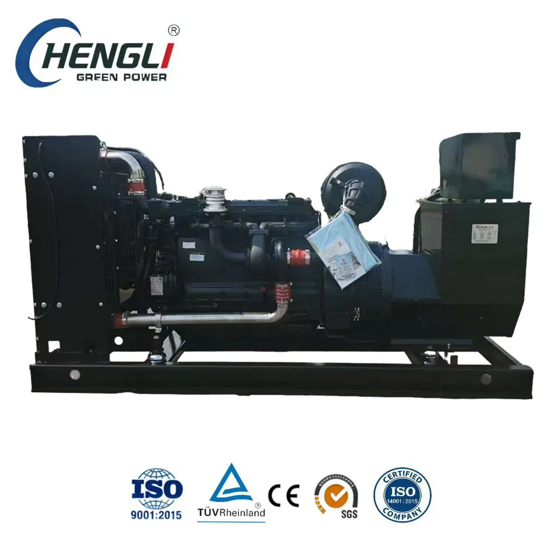 Generador Diesel de Tipo Abierto Hengli 200kVA Certificado ISO CE Generador Industrial de Potencia de Respaldo