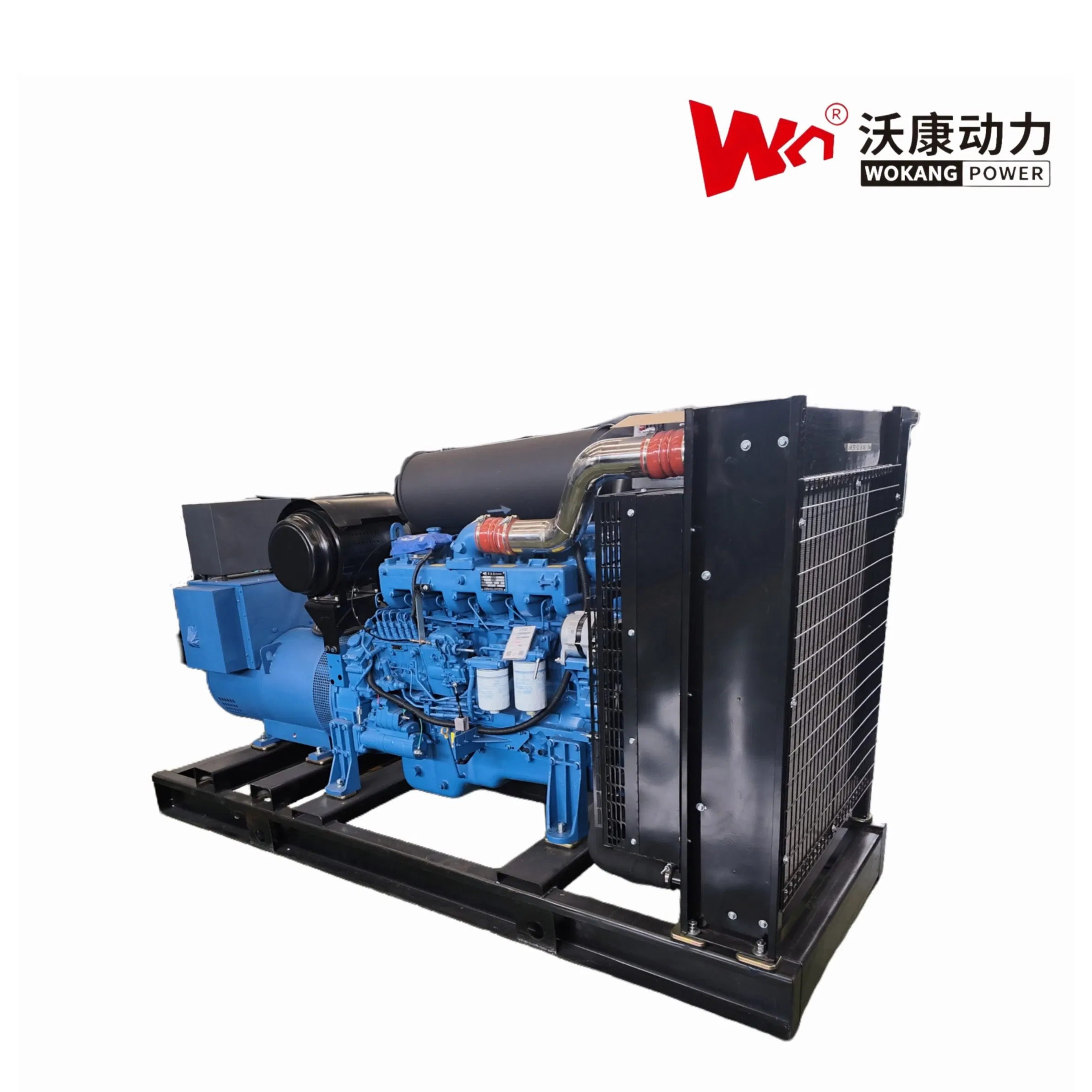 Generador de potencia diésel Prime 200kw con motor Yuchai Yc6MK350L-D20 generador sin escobillas de cobre completo Marathon ensamblaje de Wokang para uso de emergencia