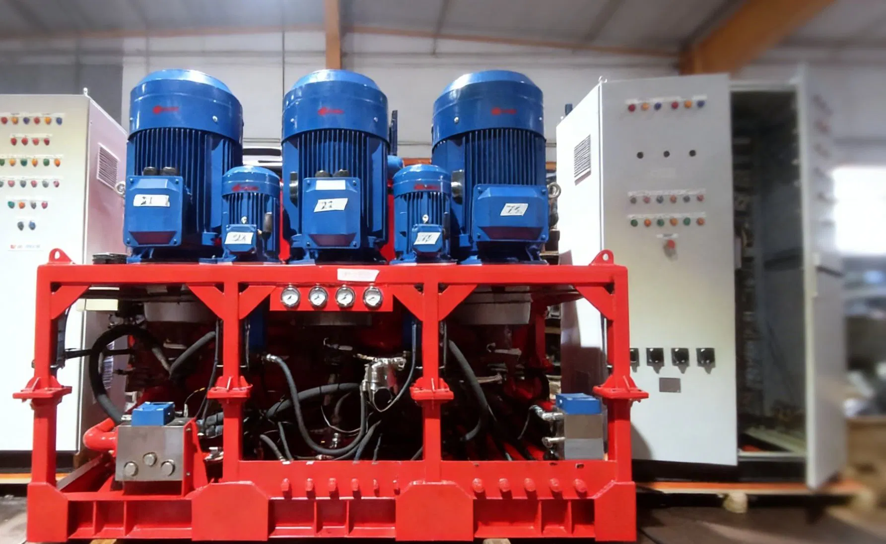 Unidad de Potencia Hidráulica Avanzada con 3 X90 Kw de Capacidad del Paquete de Potencia