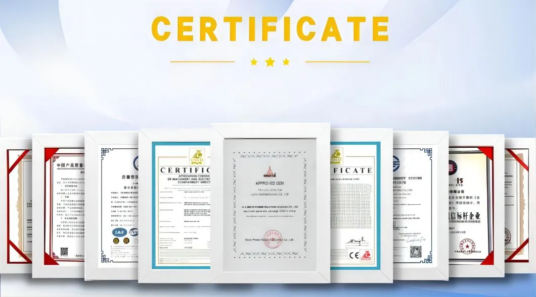 Certificaciones del Generador
