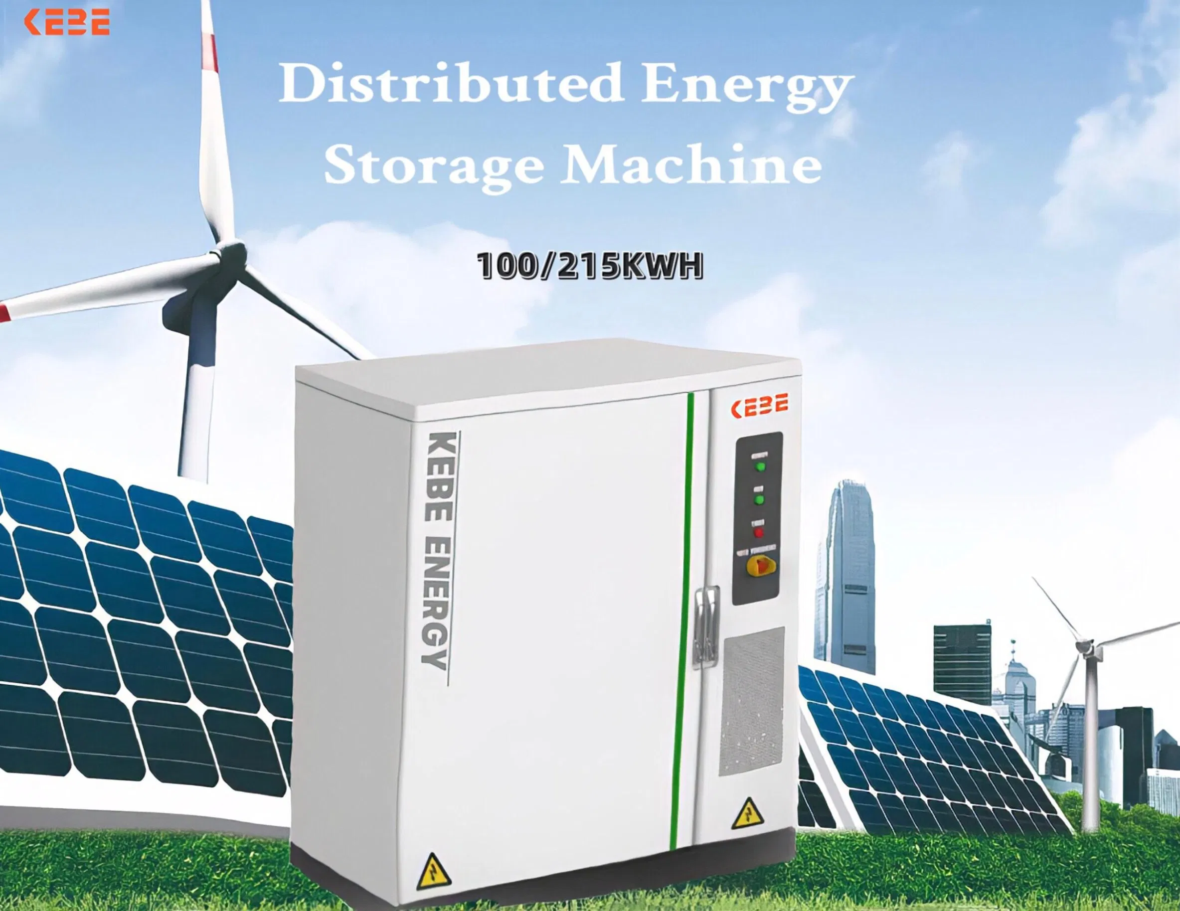 100kw 215kwh Sistema de Almacenamiento de Energía Híbrido Solar Industrial Comercial para Respaldo de Energía en Pequeñas Fábricas y Supermercados