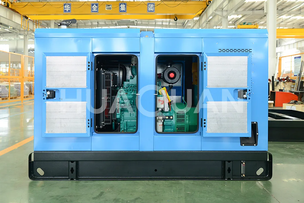 Generador Diesel de Contenedor de Remolque Abierto Silencioso de Potencia Prime del Motor Wc Series 200kw 250kVA