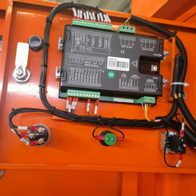 Detalle generador eléctrico silencioso