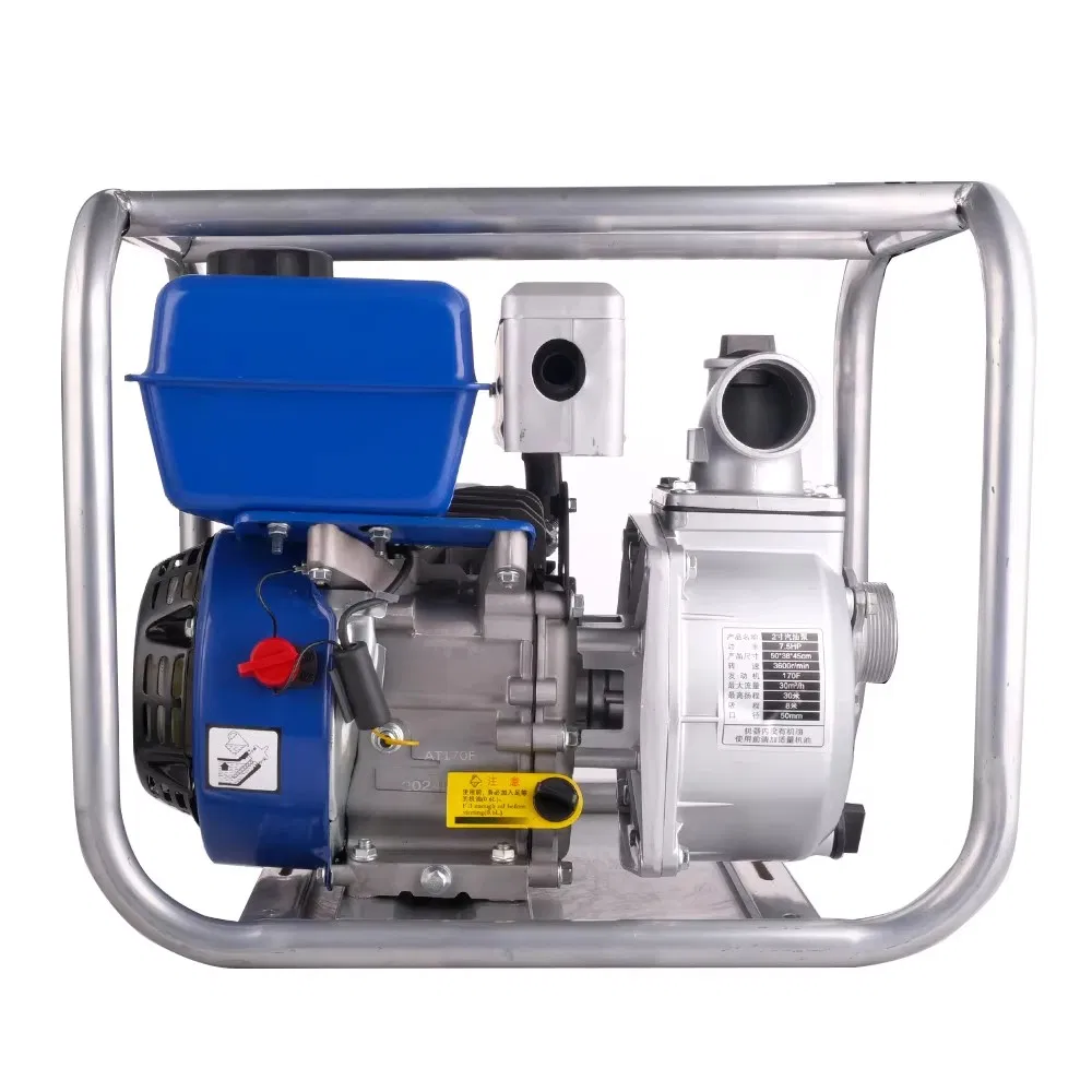 Bomba de agua agrícola de gasolina autocebante de alta presión y gran potencia Wp20/Wp30/Wp40