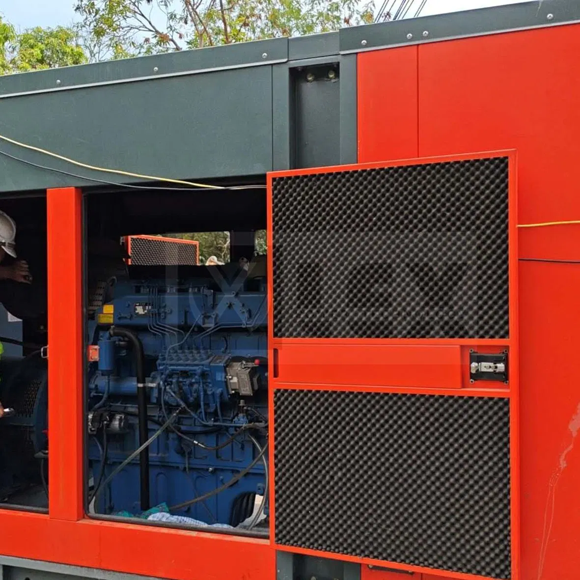 Generador Diesel Industrial, a Prueba de Polvo y Anticorrosión, Potencia Principal 220kw 380kw Grupo Generador para el Mercado de Medio Oriente 50Hz Monofásico