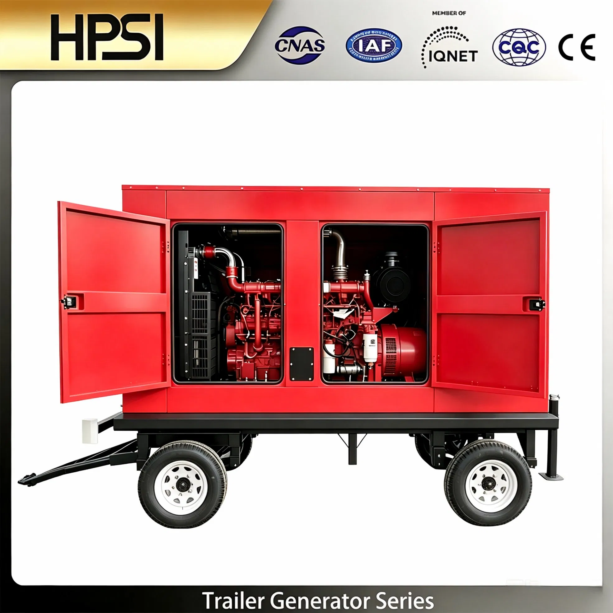 375kVA 50Hz Generador Móvil Con Diseño Remolcable para Suministro de Energía al Aire Libre