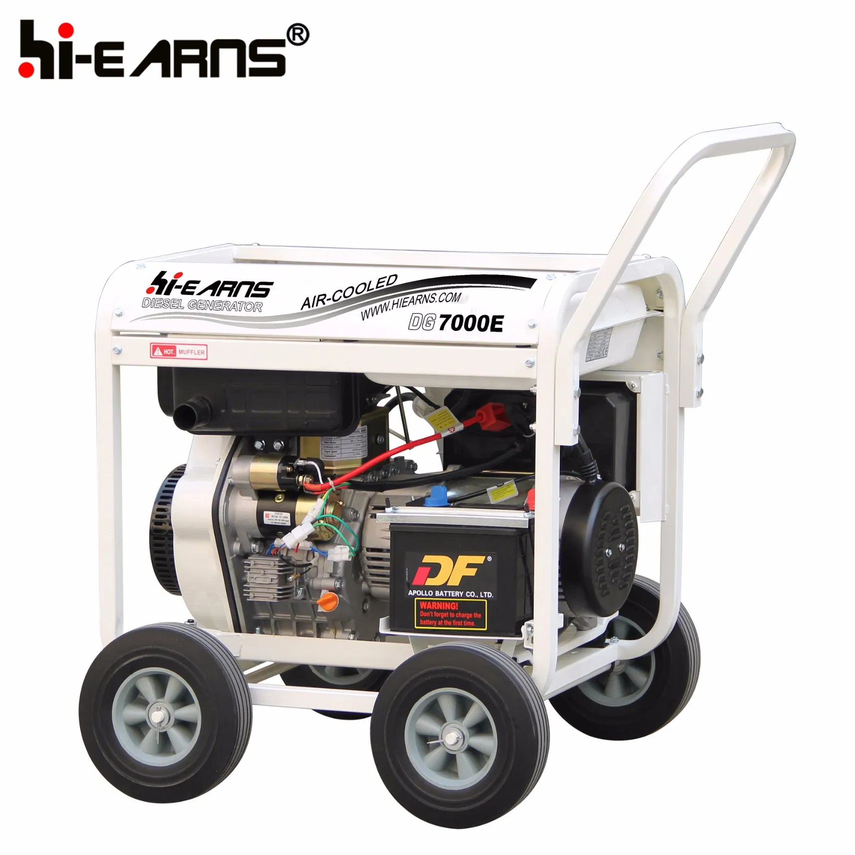 Gran Calidad 7kVA Generador de Potencia de Motor Diesel de Marco Abierto (DG7000E3)